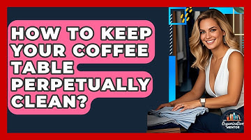 How To Keep Your Coffee Table Perpetually Clean? - Your Organization Mentor
