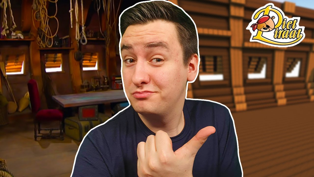 DE SCHEVE SCHUIT VAN PIET PIRAAT BOUWEN IN MINECRAFT!! #1