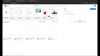 Demo - Folder Manager for Google Docs Extension | Create folder in google docs