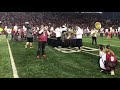 Lucky Chops perform with the WSU Marching band at Halftime