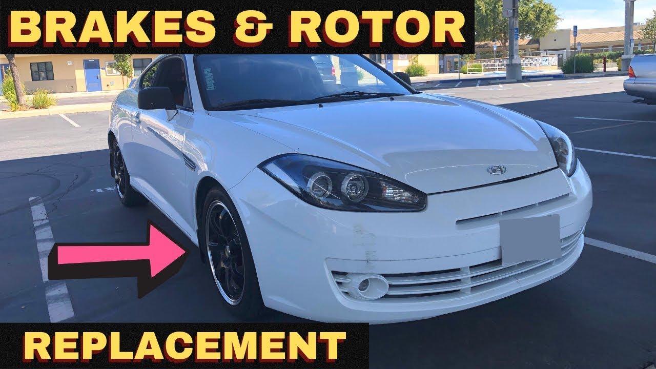 How To Install Brake and Rotor| Hyundai Tiburon Brake Change - YouTube