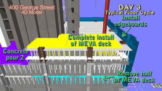Construction 4D model for 400 George St (2007)