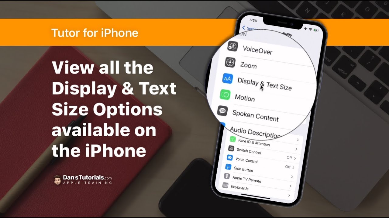 Use display and text size preferences on your iPhone, iPad, and