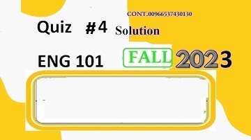 Eng 101 quiz 4 solution fall 2023|Eng 101 quiz 4 solution fall 2023 |Eng 101 quiz 4 solution 2024