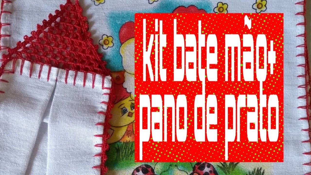KIT PARA DIA DAS MÃES/ Bate mão+pano de copa