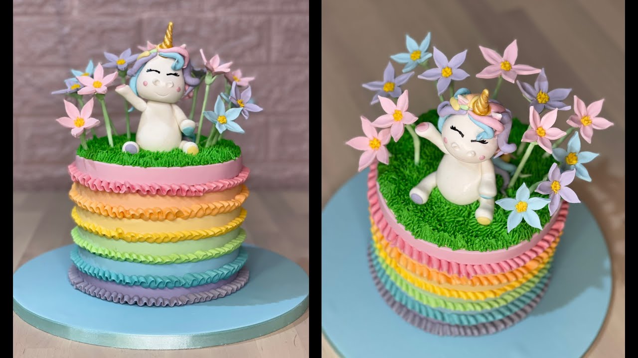 Pastel Color Unicorn Cake YouTube