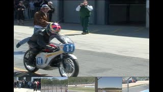 1967 Honda 6 RC174 start up  Crazy 6 cylinder roar! turn up the volume