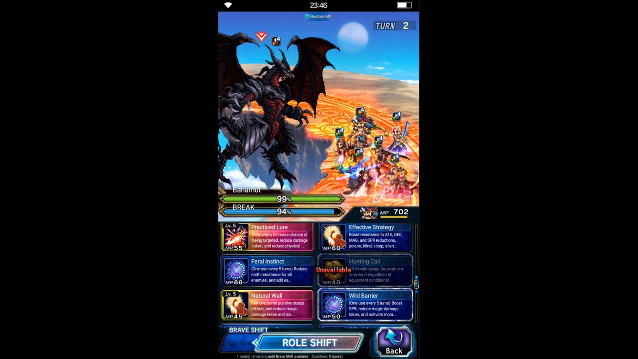 FFBE - Showcase: EX+3 Auron Oneshots Bahamut Trial (ELT)