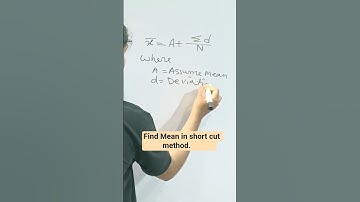 Find mean shortcut method #statistics #trending #mean #shortsvideos