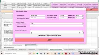 Excel Bank Reconciliation Automation