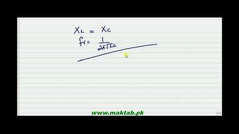 FSc Physics Book2, CH 16, LEC 7: Parallel Resonance Circuit
