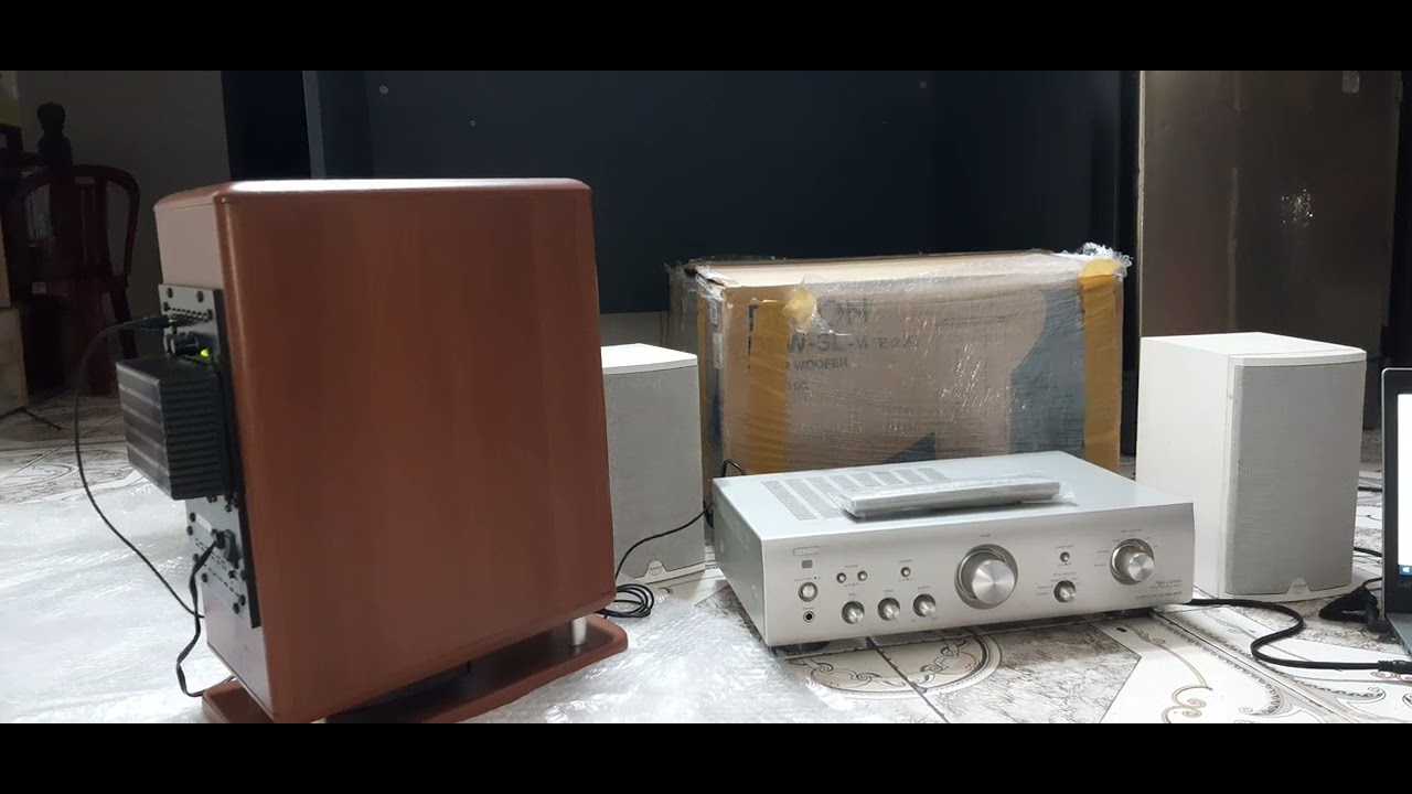 Review loa trầm Denon dsw 3L - YouTube