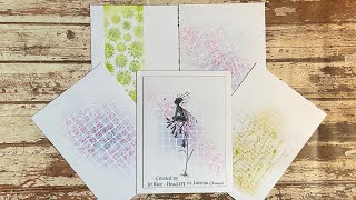 Technique Tuesday with some Double Stencilling by Jo Rice #laviniastamps #stencils