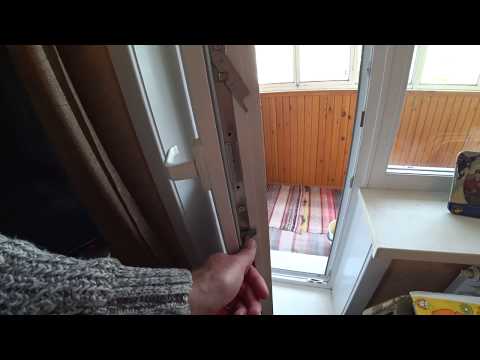 Настройка балконной двери и мелкий ремонт