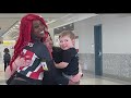 Viral video of TGI Fridays waitress at Atlanta airport helping mother with son raises thousands