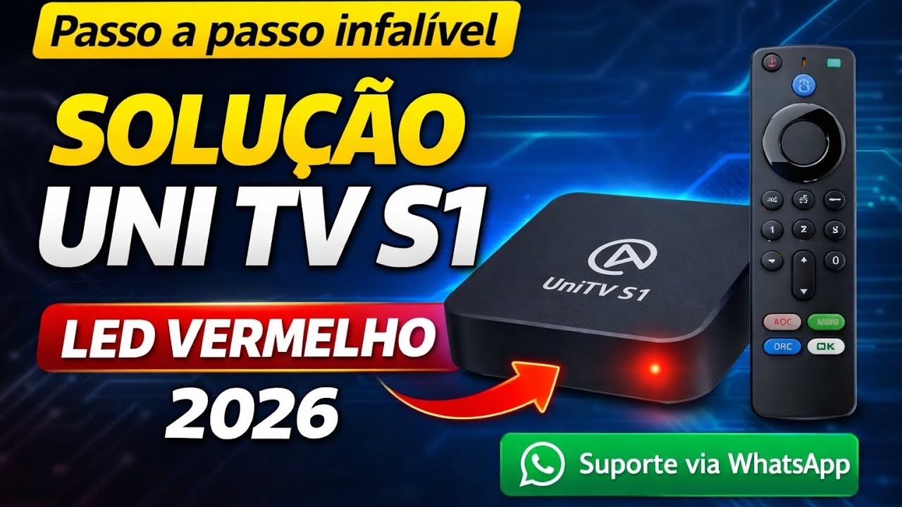 Uni tv s1 led vermelho SOLUÇÃO 