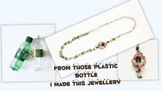 Plastic bottle se Beautiful side pendant jewellry ki making/Diy/reuse/recycle@creativemismatch