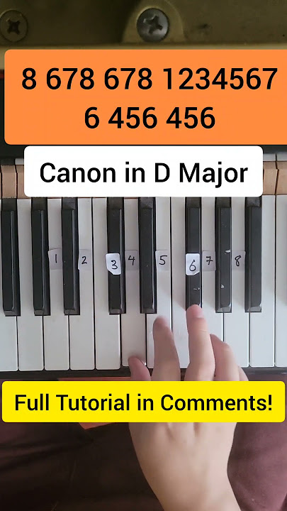 Canon In D Major (Easy Piano Tutorial)