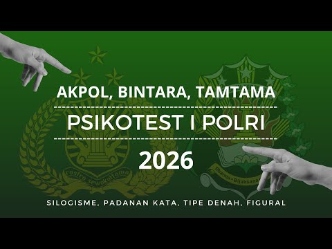 [PSIKOTEST POLRI 2026] 12 Tipe Soal Baru Persiapan Tes  Psikologi I Polri Th.2026 #casispolri2026