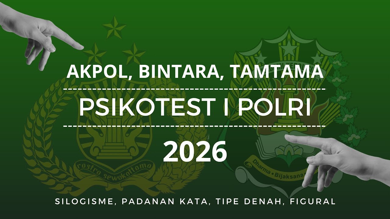 [PSIKOTEST POLRI 2026] 12 Tipe Soal Baru Persiapan Tes  Psikologi I Polri Th.2026 #casispolri2026