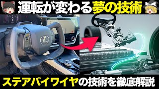 【規制乗越え普及へ】ステア・バイ・ワイヤの仕組み、特徴を徹底解説【ゆっくり解説】【クルマの雑学】