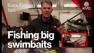 How to fish big swimbaits - technique and rigging - with KVD