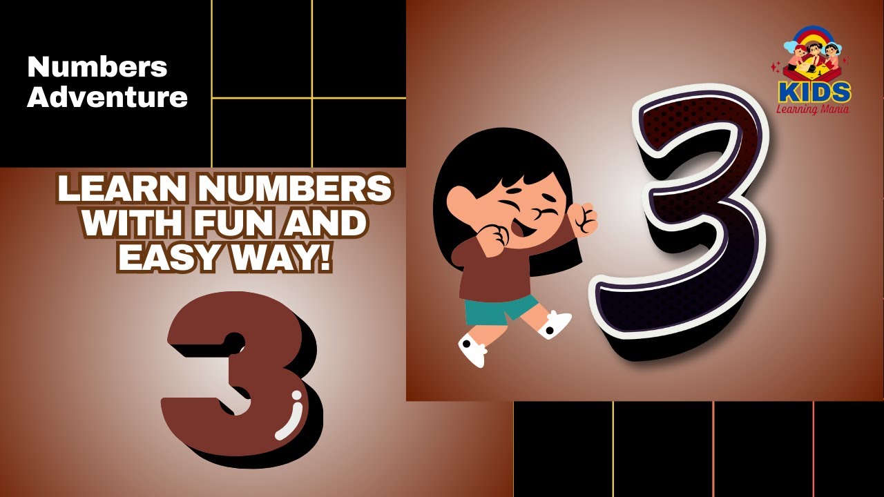 The Number Three | Number 3 | Number Song In Fun Way | 3 Number Poem ...
