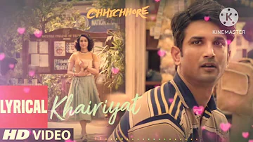 Khairiyat - Best Love Song | Nitesh Tiwari | Sushant, Shraddha | Chhichhore Arijit |