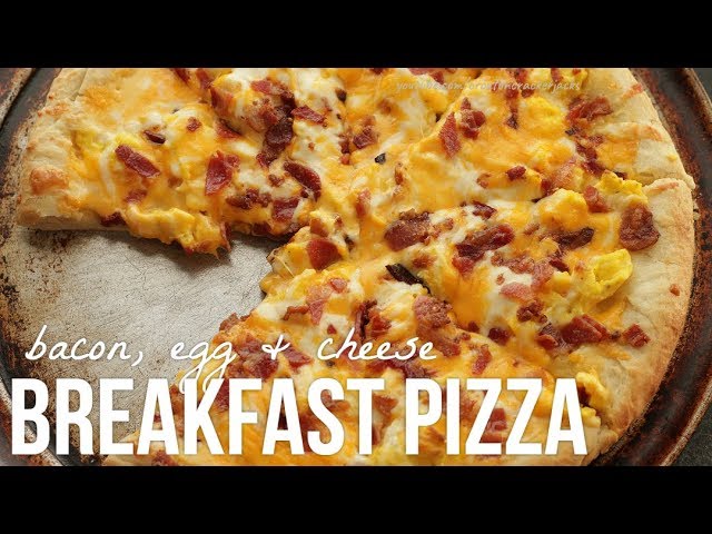 Bacon, Egg & Cheese Breakfast Pizza!!