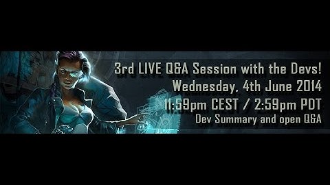 3rd LIVE Shadowrun Online Q&A with the Devs - 4th June!