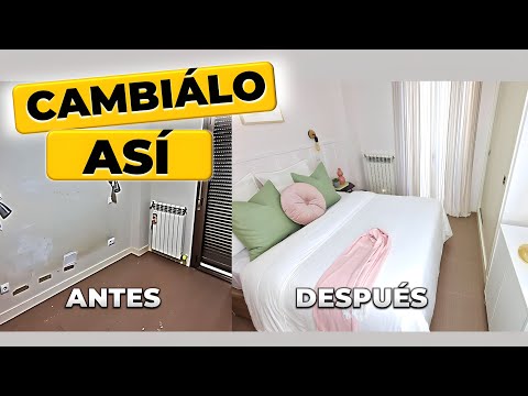 DORMITORIO PEQUEÑO LUJOSO y SENCILLO / Fácil y Rápida TRANSFORMACIÓN