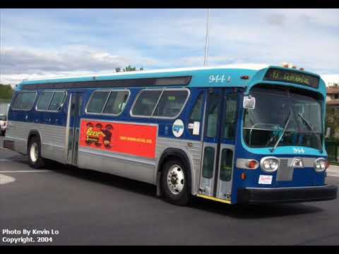 Video showing a series of Calgary Transit GM T6H-5307N New Looks in two tone blue paint scheme. Photos include 1973-1975/1977-1982 units. In 2008, only one bus in this livery remained as many had been retired and some rebuilt- then repainted. #1046 remains in this livery, but is a rebuilt unit.