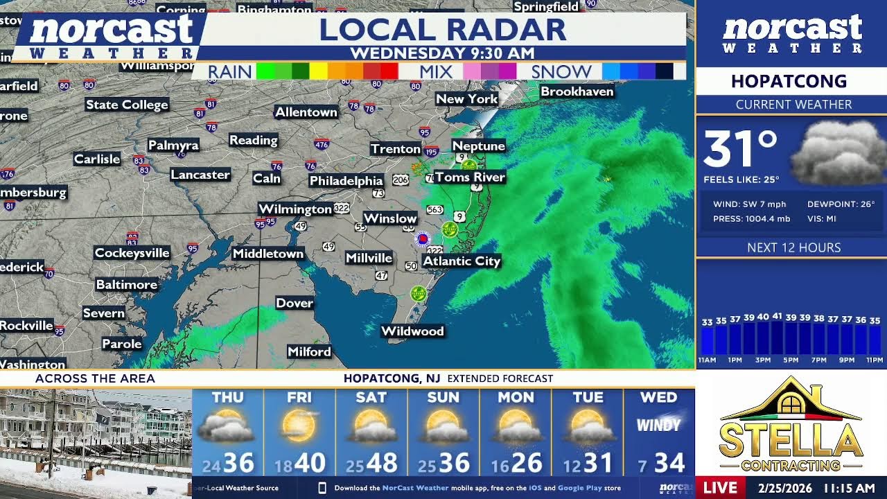NorCast Hyper-Local 24/7 Weather Channel