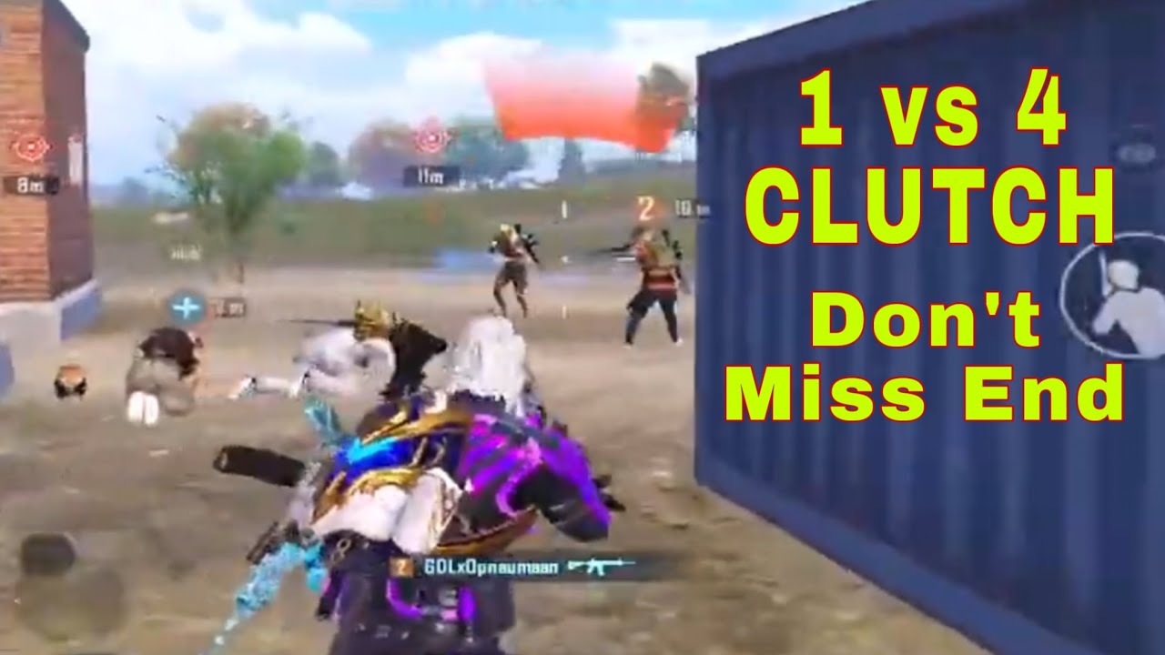 1 vs 4 Clutch | Pubg Mobile Rush Gameplay - YouTube