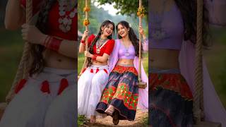 Tharu Culture Ping Vibe 🌿❤️ | Ramri Tharu Keti Haru Ko Jhula Fun 😍 | Nepali Shorts