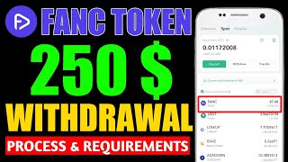 Fanc Token Withdrawal Process | How To Withdrawal Fanc Tokens | Fanc Token Swaping | Free Earning