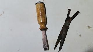 how to forge a chisel | chisel restoration | carving chisels