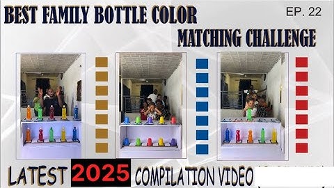 🚨- THE MOST FUN,  & ENTERTAINING FIVE(5) BOTTLE COLOR MATCHING CHALLENGE - COMPILATION VIDEO