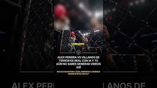 Alex Pereira vs Villanos de Terror (Increíble video IA) #Shorts