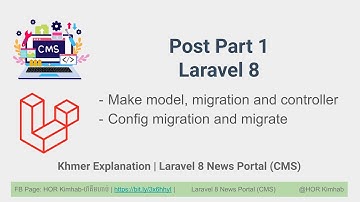 41. Post Laravel 8 Part 1 New Portal CMS - Khmer #HKimhab
