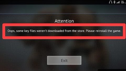 Oops, some key files weren
