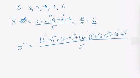 Algebra 1 Variance and Standard Deviation
