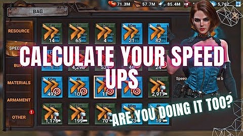How to Calculate your Speed Ups? | Doomsday Last Survivors