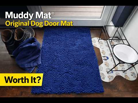 Can this mat really stop muddy paw prints? Testing the Muddy Mat super absorbent dog door rug!