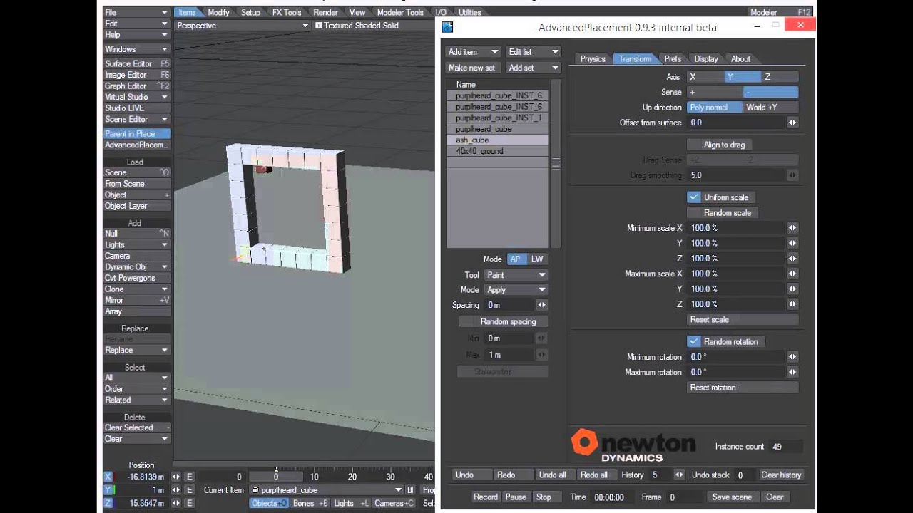 Advanced Placement - Grow Tool
