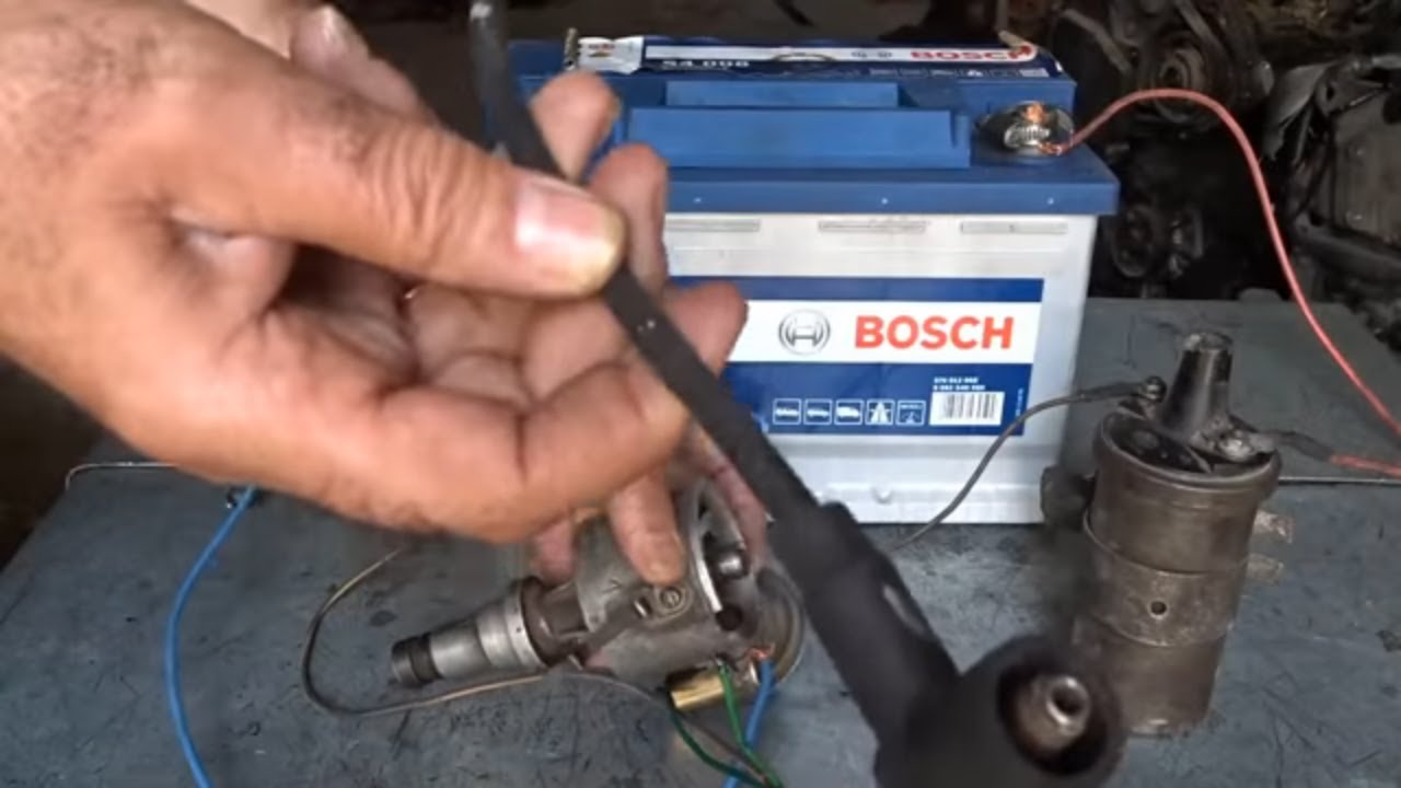 Test étincelles de Delco et bobine -  اختبار سبريتر دلكو محرك سيارتك @Mecanique Mokhtar Tunsie fsi