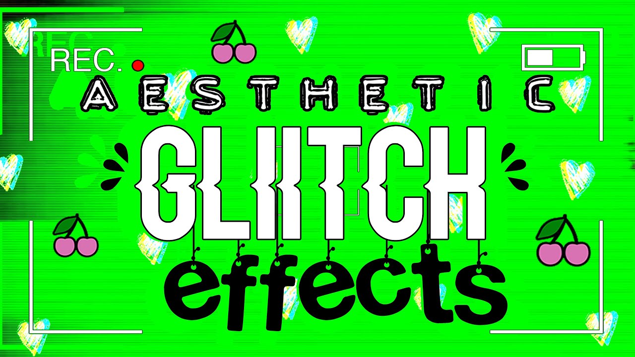 aesthetic glitch effects overlays