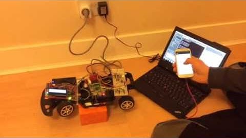 Raspberry pi car controlled via wifi from an android phone
