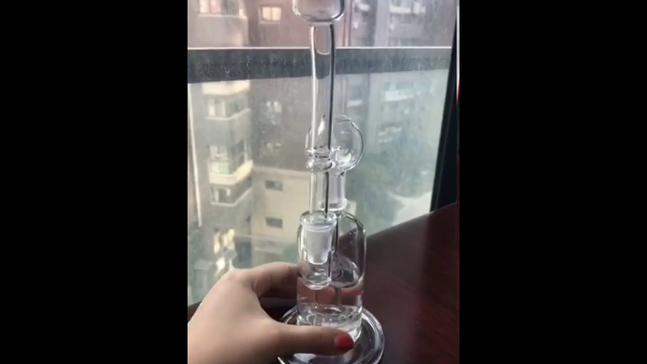 straight bong Sheldon Black Glass 7 inches water oil rig bong glass smoking pipe