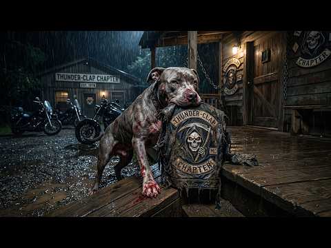 A Wounded Pitbull Drug a Bloody Patch to the Porch,Seconds Later, the Entire Club Formed Up.